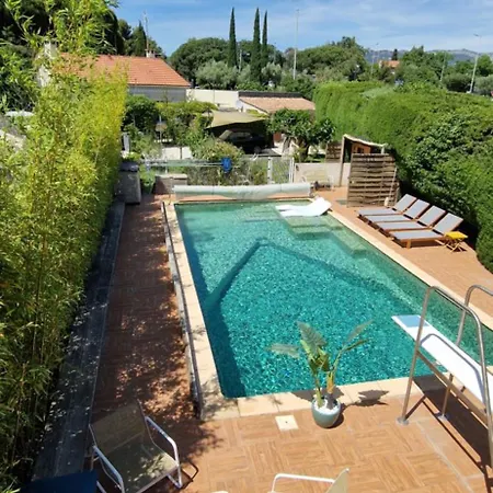 Maison De Les Pins Clim Piscine Chauffee 別荘 *